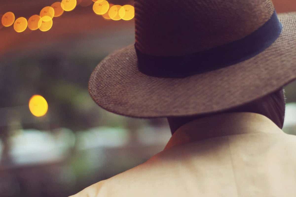 man in a straw hat
