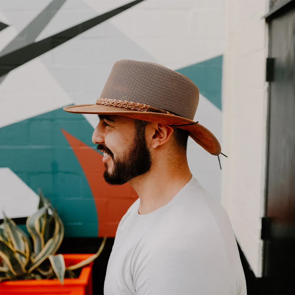 Breeze | Mens Copper Wide Brim Sun Hat