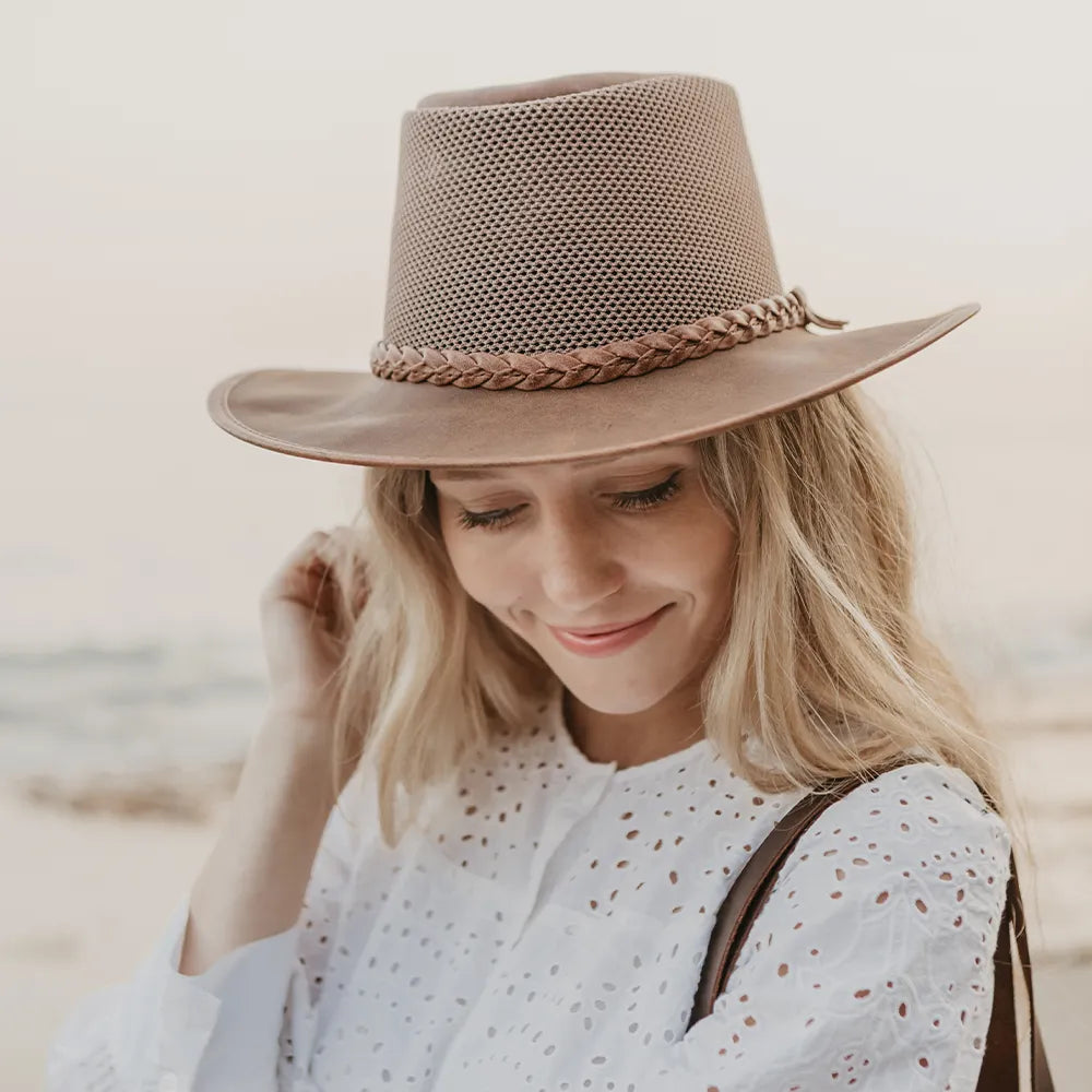 Breeze | Womens Copper Wide Brim Sun Hat