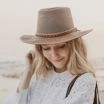 Breeze | Womens Copper Wide Brim Sun Hat