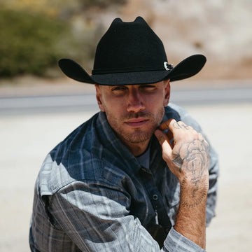 Cattleman | Mens Black Felt Cowboy Hat