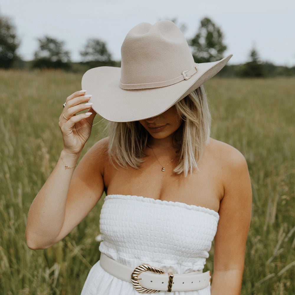 Cattleman | Womens Sand Felt Cowgirl Hat