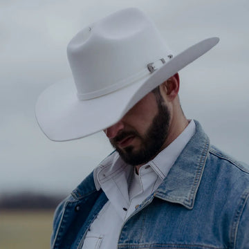 Cattleman | Mens White Felt Cowboy Hat