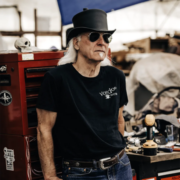 El Dorado | Mens Black Leather Top Hat
