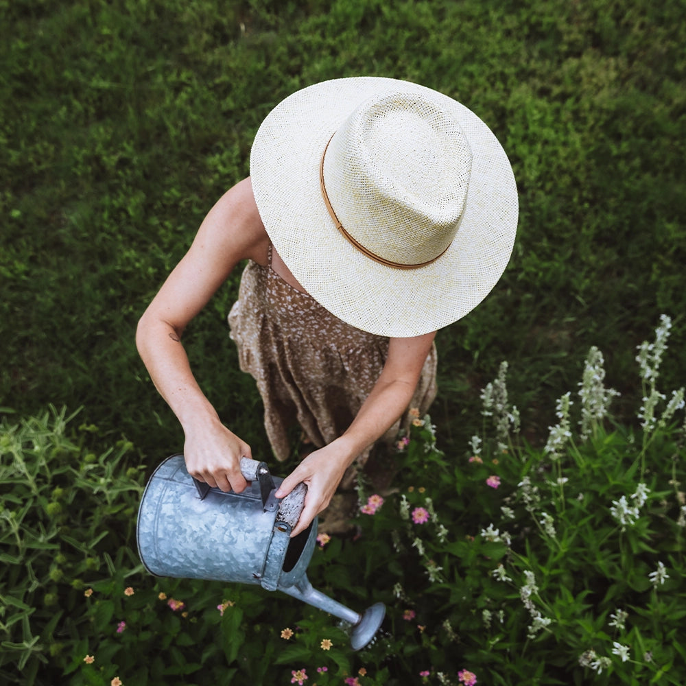Johvan | Womens Natural Straw Sun Hat