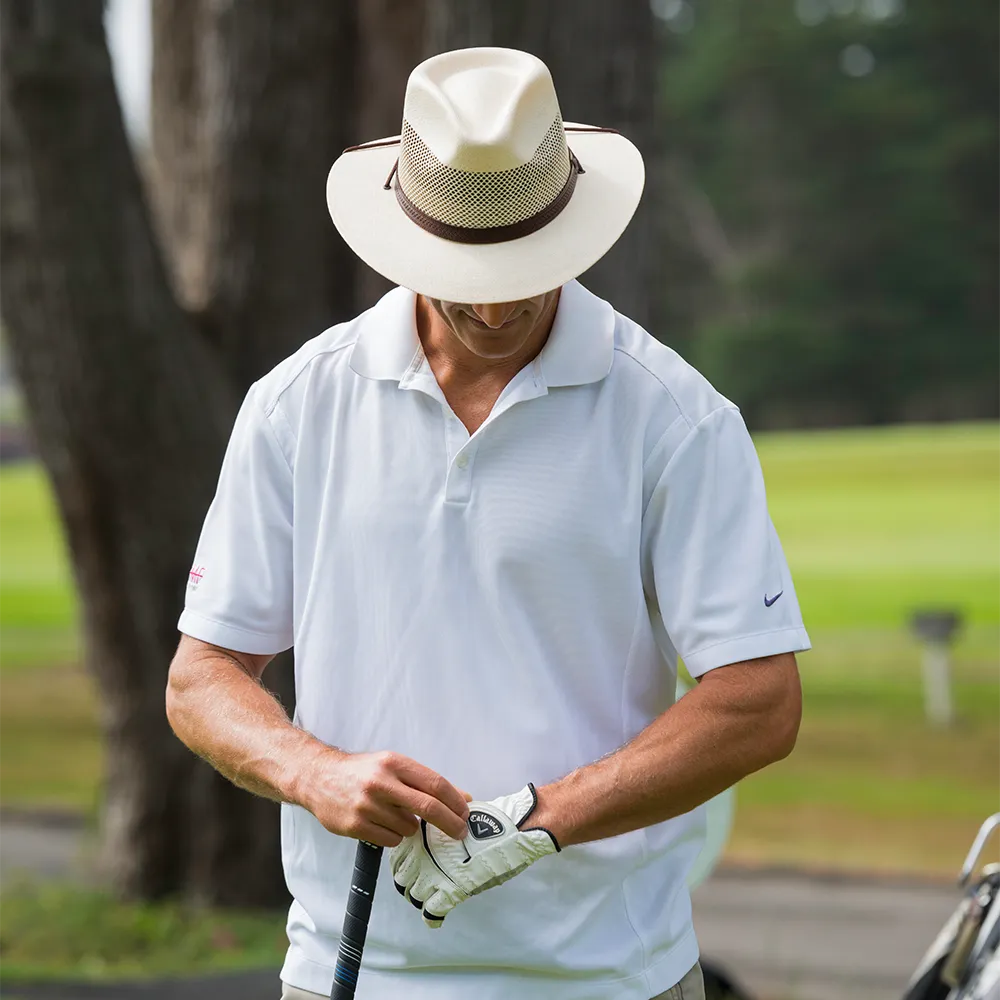 Milan | Mens Cream Firm Straw Fedora Hat