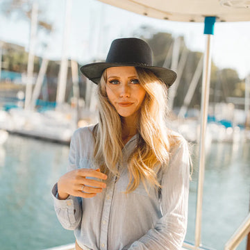 Breeze | Womens Midnight Wide Brim Sun Hat