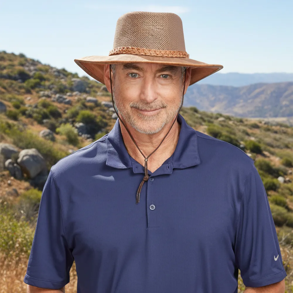 Breeze | Mens Copper Wide Brim Sun Hat