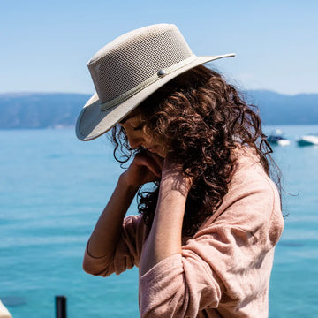 Cabana | Womens Ivory Wide Brim Sun Hat