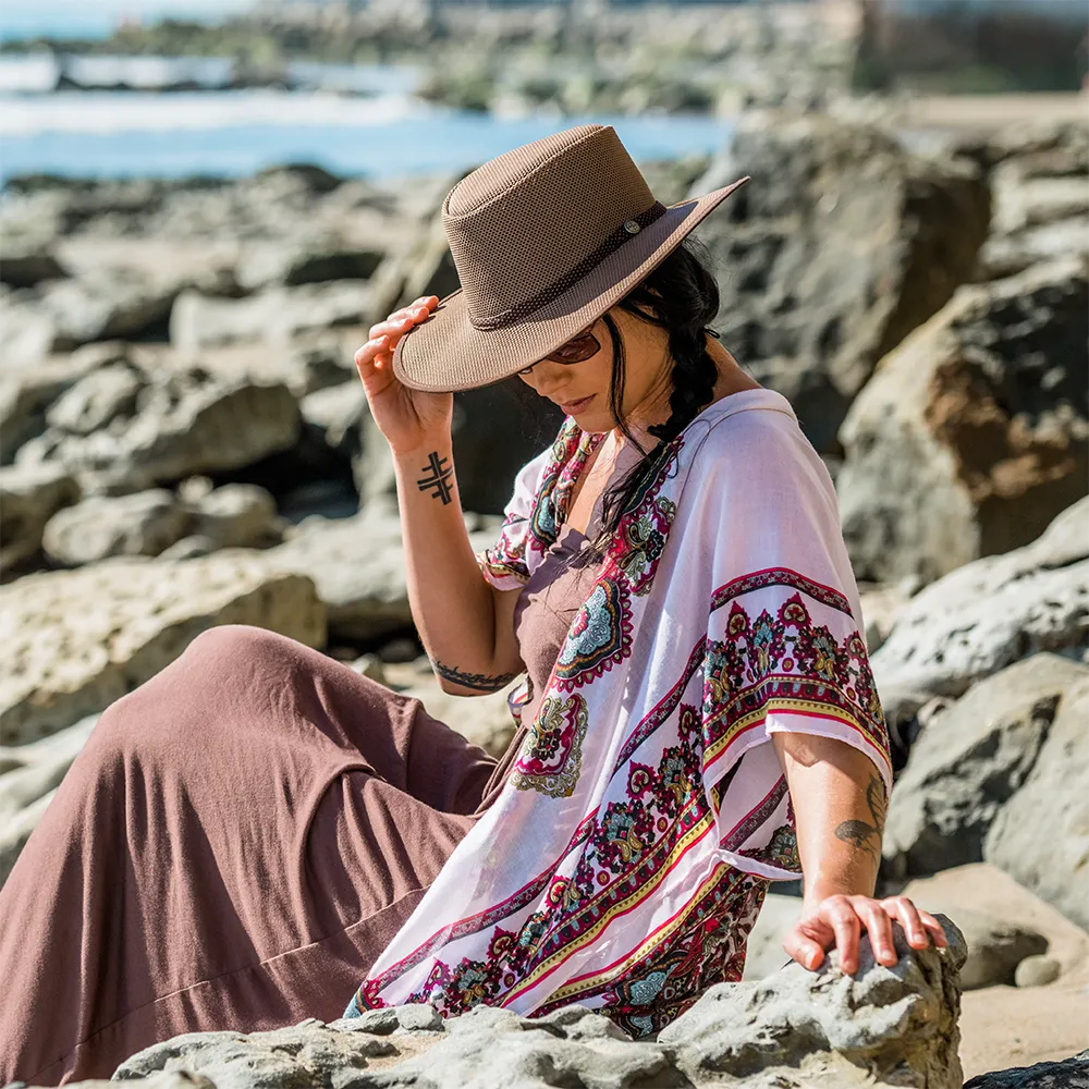 Cabana | Womens Walnut Wide Brim Sun Hat