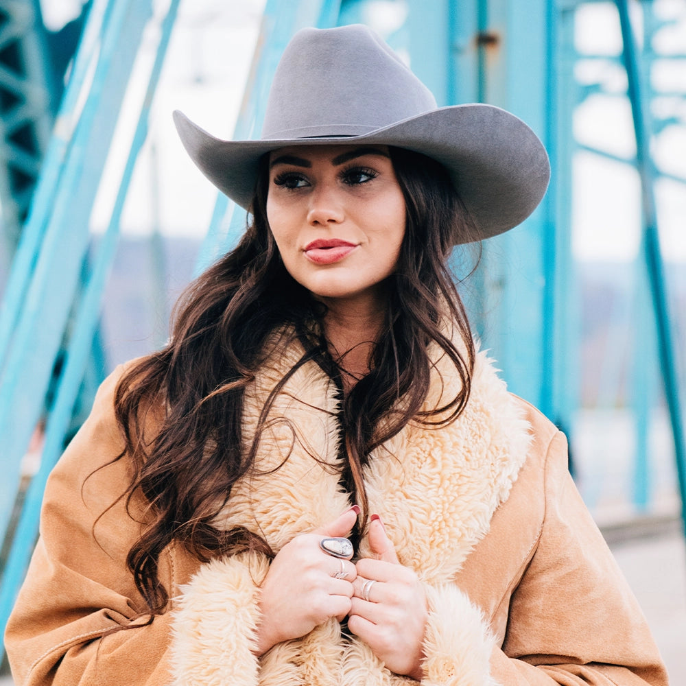 Cattleman | Womens Gunsmoke Gray Felt Cowgirl Hat