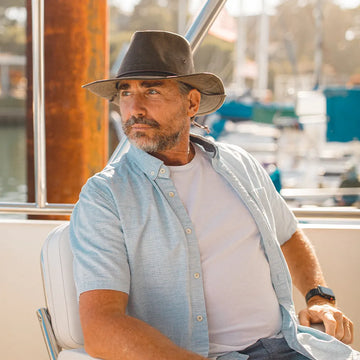 Irwin | Mens Brown Western Weathered Outback Hat