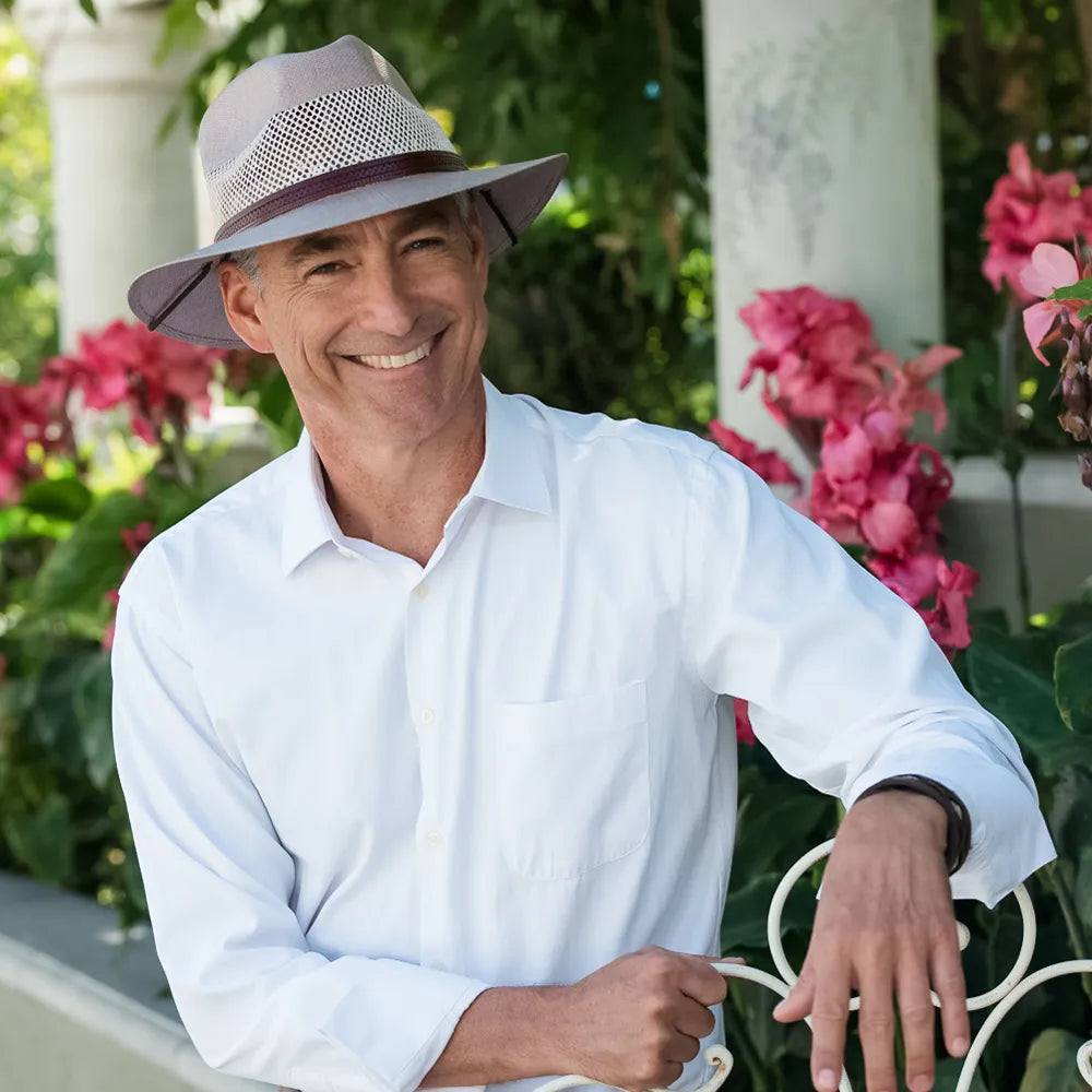 Milan | Mens Tan Firm Straw Fedora Hat