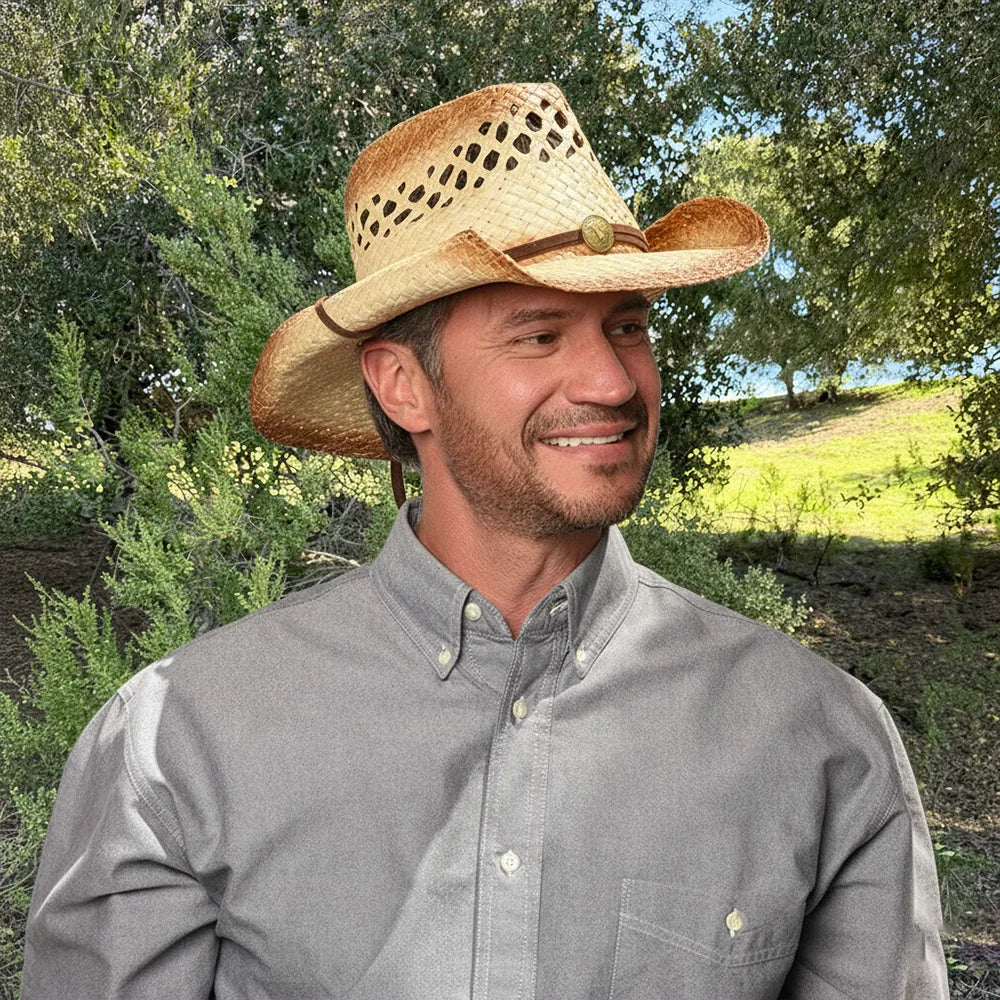 Sundance | Mens Natural Toyo Straw Cowboy Hat