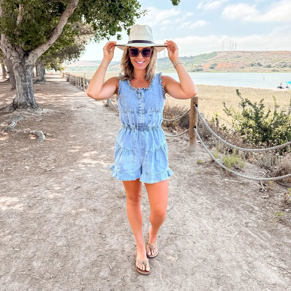 Barcelona | Womens Natural Wide Brim Firm Straw Sun Hat