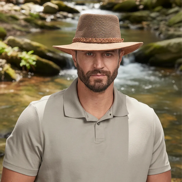 Breeze | Mens Copper Wide Brim Sun Hat