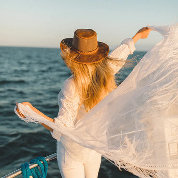 Breeze | Womens Copper Wide Brim Sun Hat
