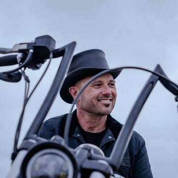 El Dorado | Mens Black Leather Top Hat