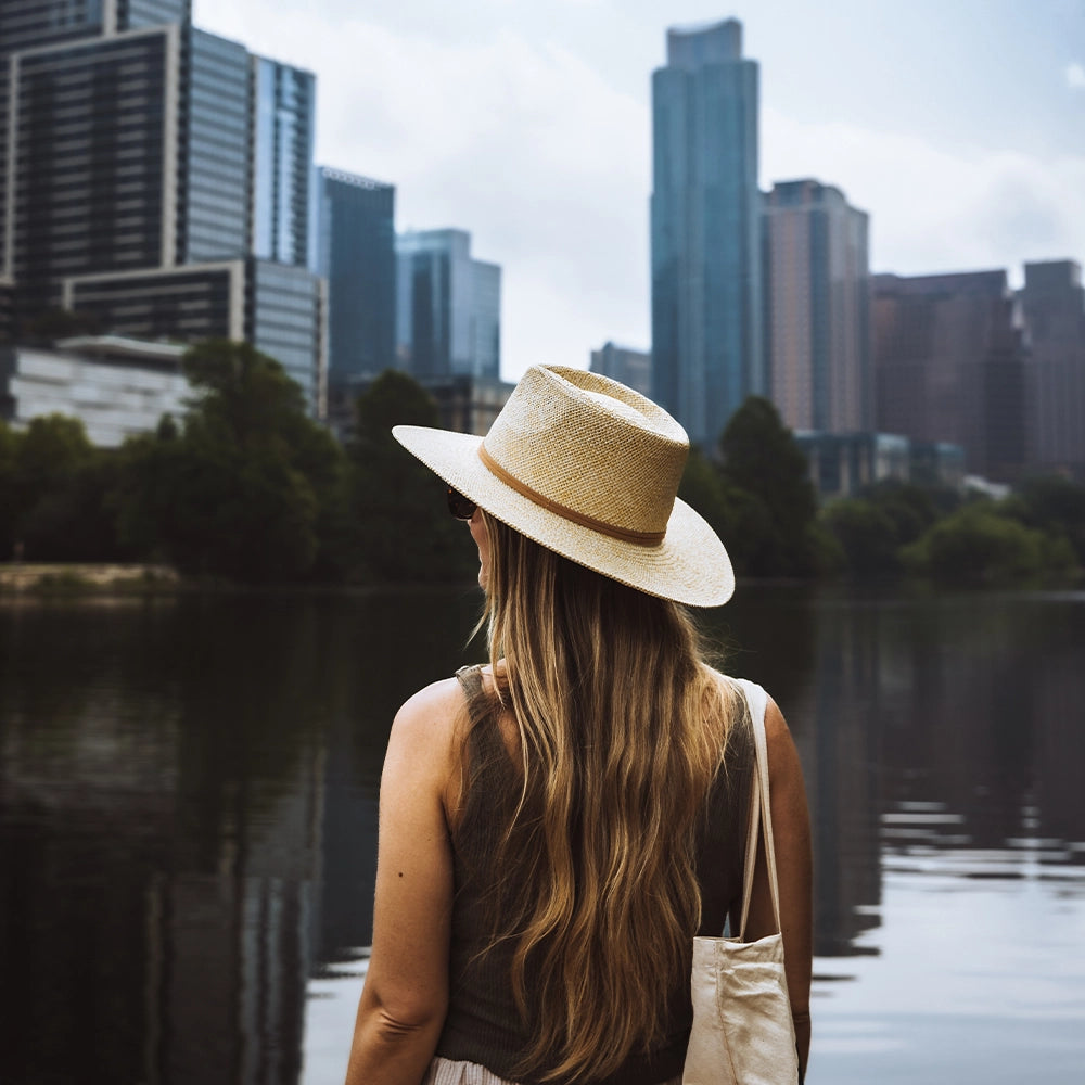Johvan | Womens Natural Straw Sun Hat