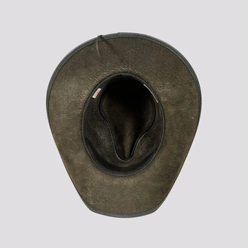 Badlands | Mens Black Buffalo Leather Cowboy Hat