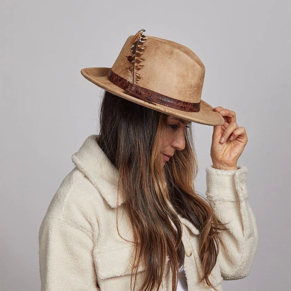Bootlegger | Womens Ivory Felt Fedora Hat