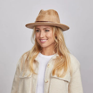 Bootlegger | Womens Ivory Felt Fedora Hat