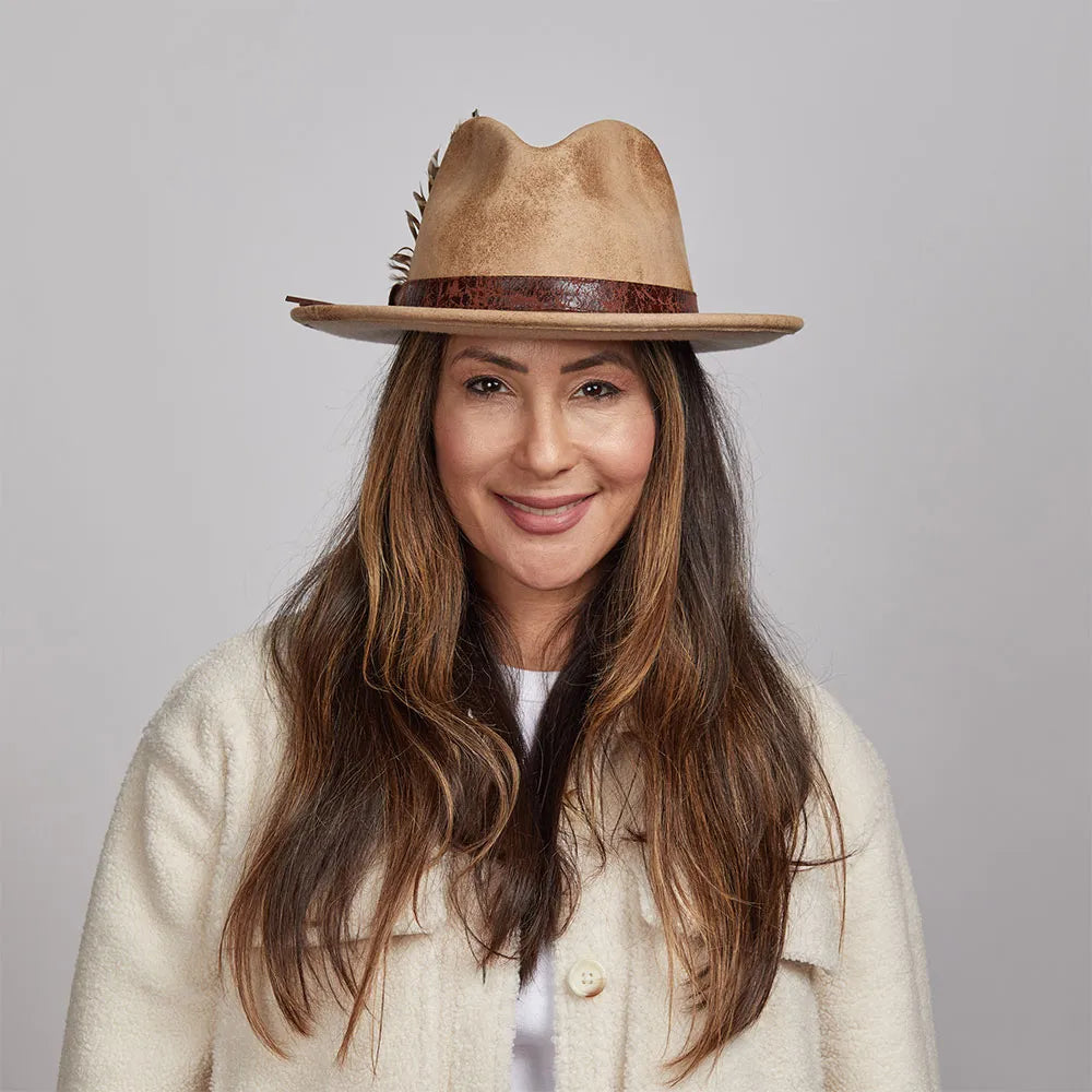 Bootlegger | Womens Ivory Felt Fedora Hat