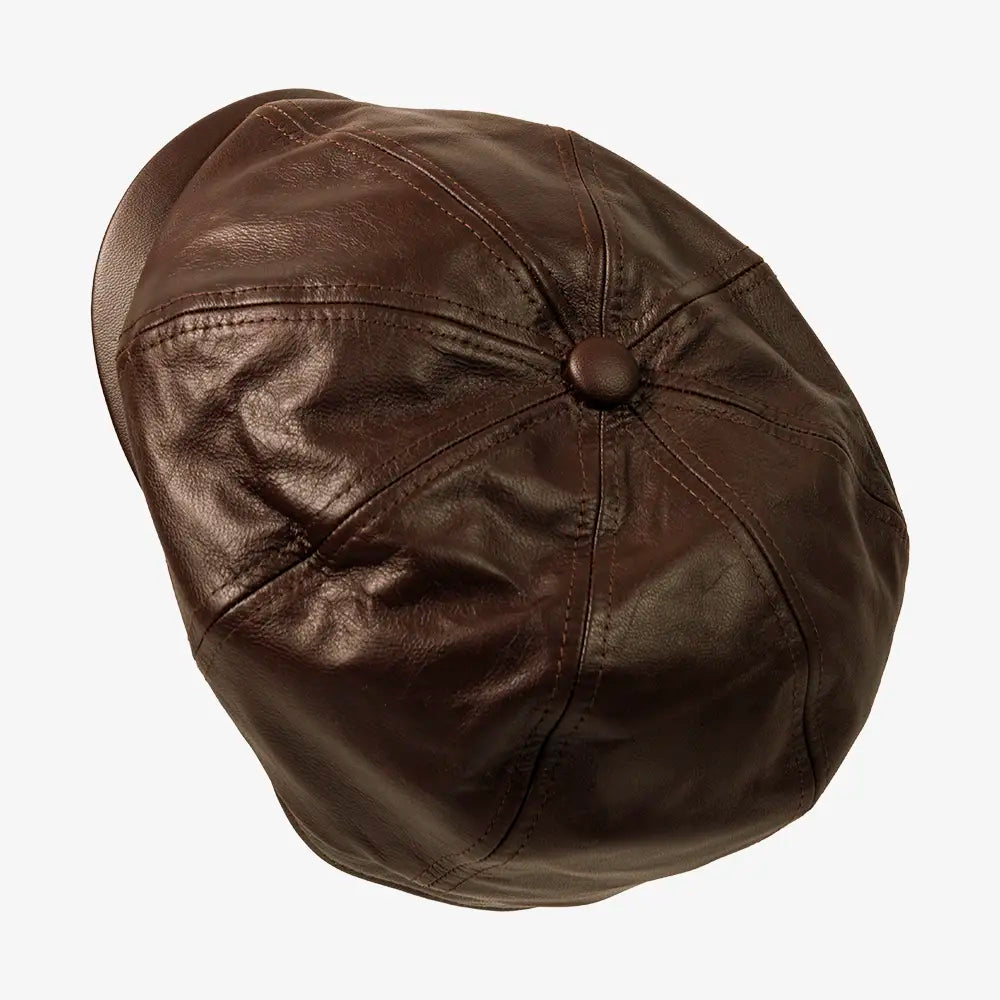 Bourbon St | Womens Brown Leather Cap