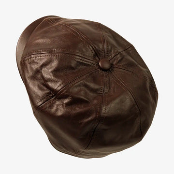 Bourbon St | Womens Brown Leather Cap