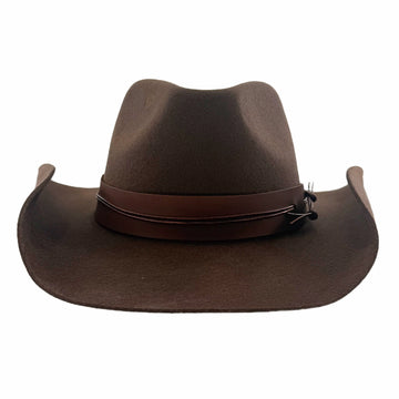 Bronson | Womens Brown Wool Felt Cowgirl Hat