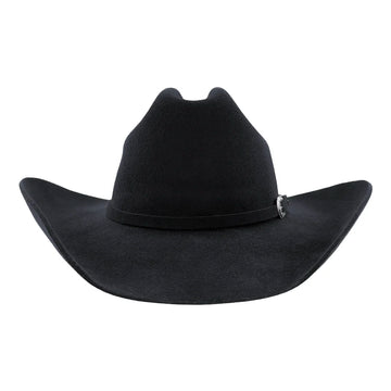 Black cowboy hat on a white background