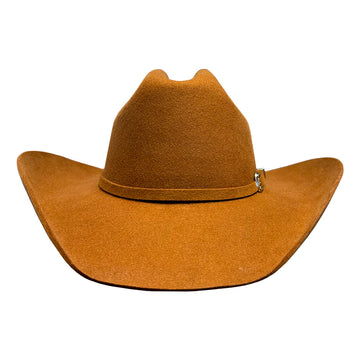 Brown cowboy hat on a white background