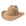 Beige cowboy hat with a band on a white background