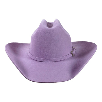 Purple cowboy hat on a white background