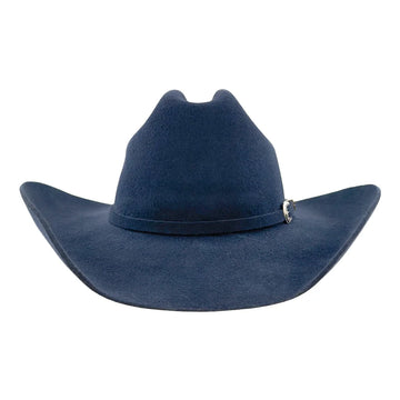 Blue cowboy hat on a white background