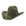 Green cowboy hat with a silver buckle on a light gray background