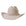 Beige cowboy hat with a band on a white background