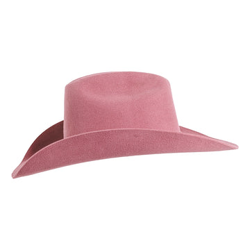 Pink cowboy hat on a white background