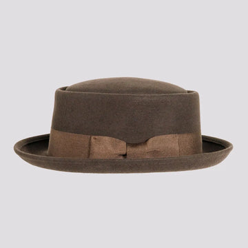 Chi-Town | Mens Brown Crushable Wool Felt Pork Pie Hat