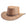 Brown leather cowboy hat with braided band on a white background