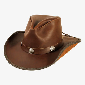Cyclone | Womens Chestnut Leather Cowgirl Hat