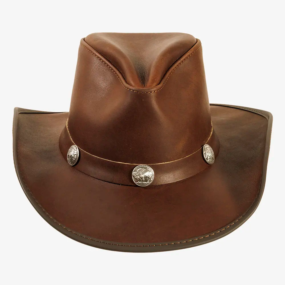Cyclone | Womens Chestnut Leather Cowgirl Hat