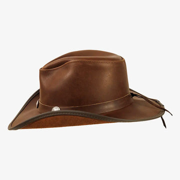 Cyclone | Womens Chestnut Leather Cowgirl Hat