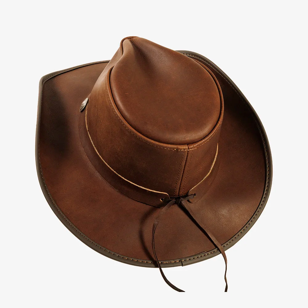Cyclone | Womens Chestnut Leather Cowgirl Hat