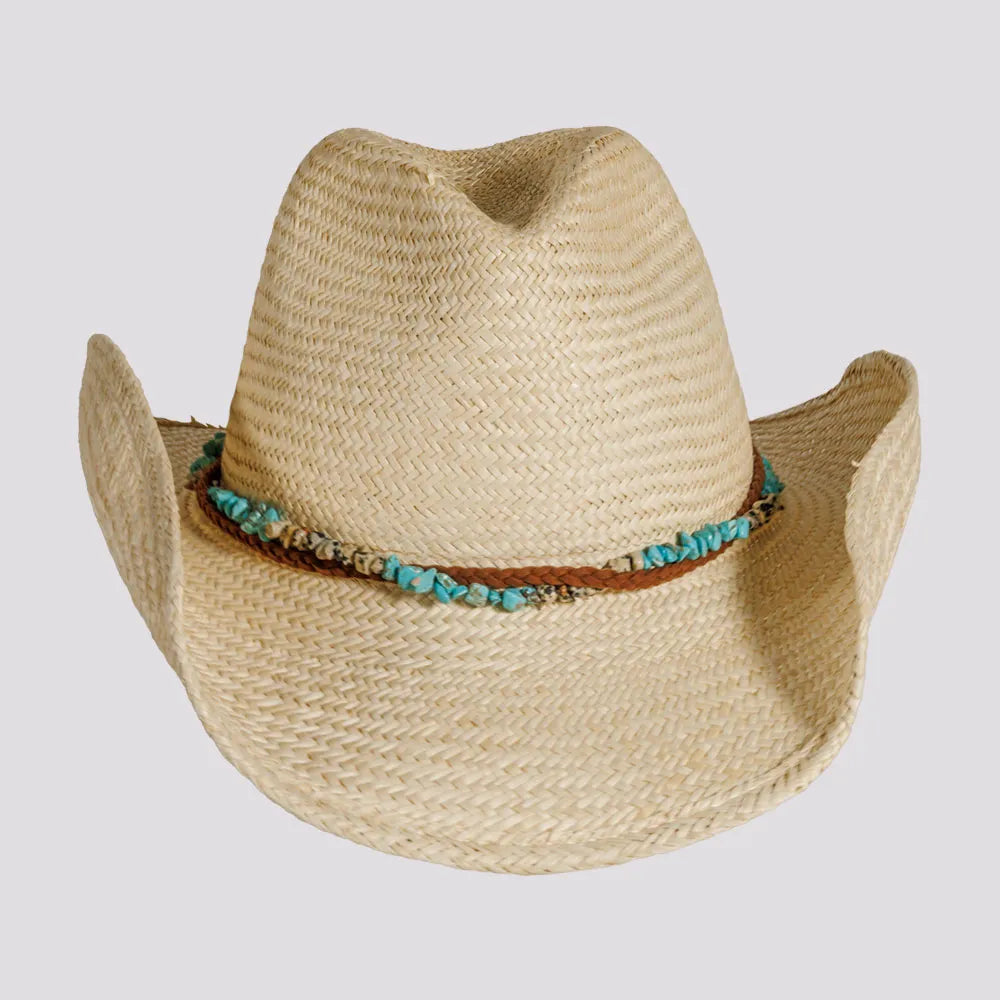 Destin | Womens Natural Western Straw Cowgirl Hat