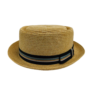 Detroit Natural Sun Straw Hat Front View