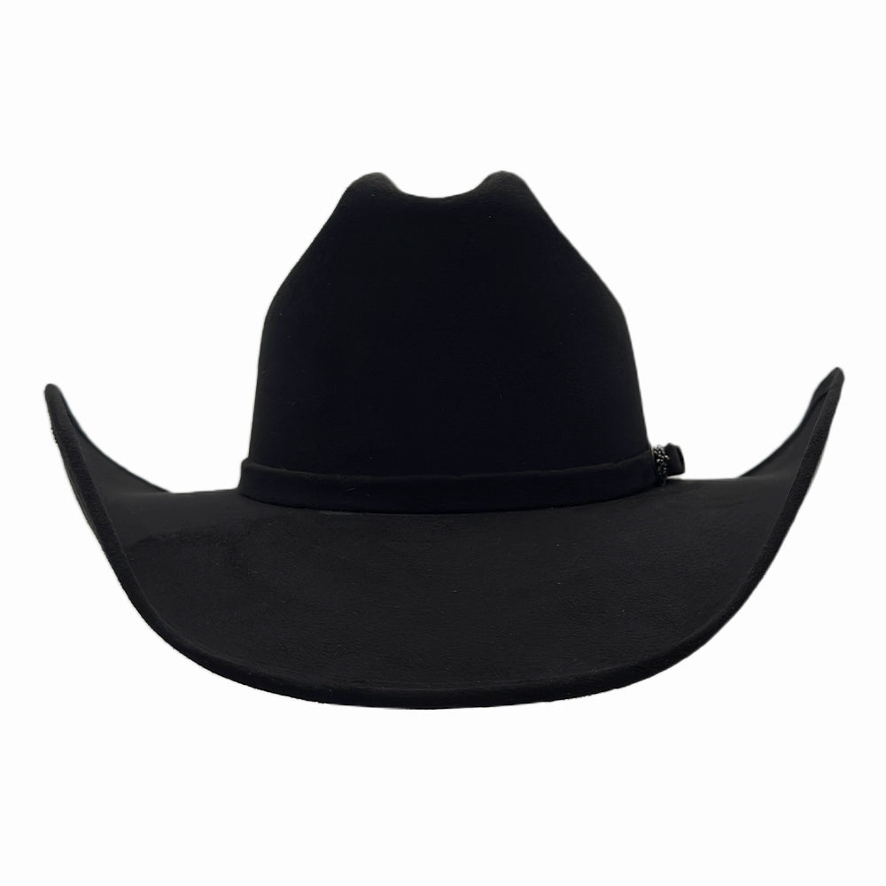 Dutch | Womens Black Faux Suede Cattleman Crown Cowgirl Hat