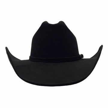 Dutch | Womens Black Faux Suede Cattleman Crown Cowgirl Hat