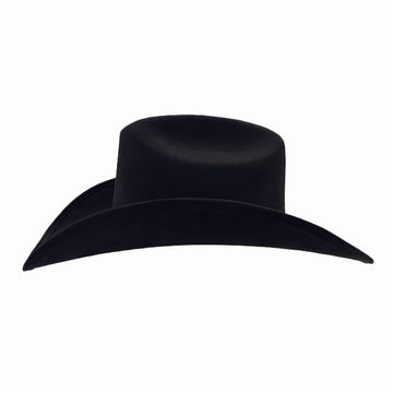 Dutch | Womens Black Faux Suede Cattleman Crown Cowgirl Hat