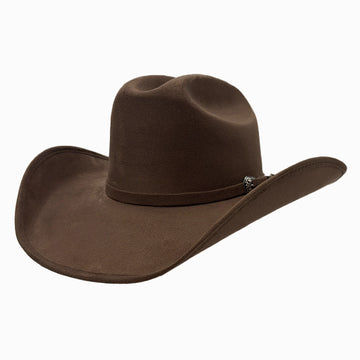 Dutch | Womens Brown Faux Suede Cattleman Crown Cowgirl Hat